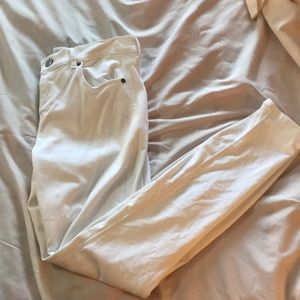 Express Mid Rise Jegging size 8R like new White